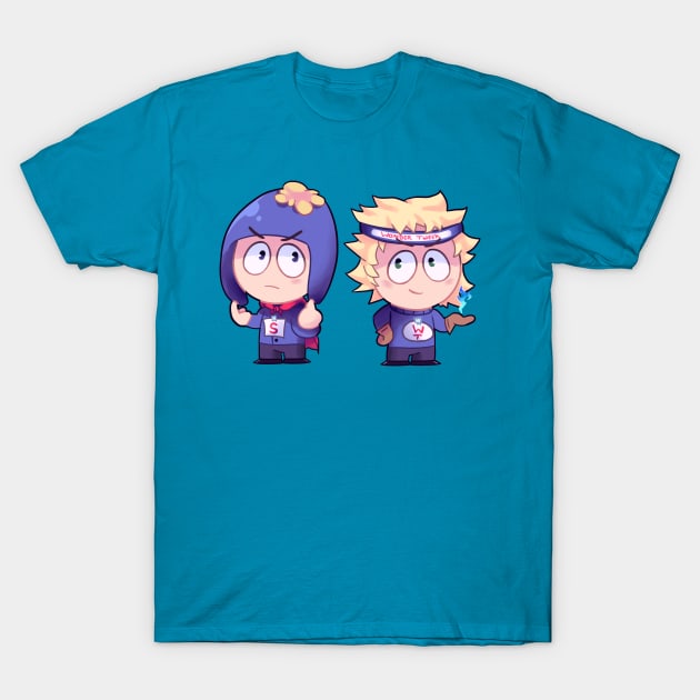 Super Craig & Wonder Tweek chibi T-Shirt by Midnight_rabbit